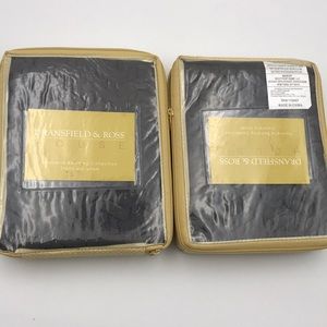 Dransfield & Ross Vannerie Charcoal Basketweave Standard Shams